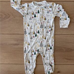 Magnetic Me Festive Silent Night Modal Magnetic Footie, Size 3-6m